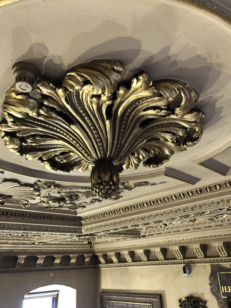 Detail of ceiling stucco