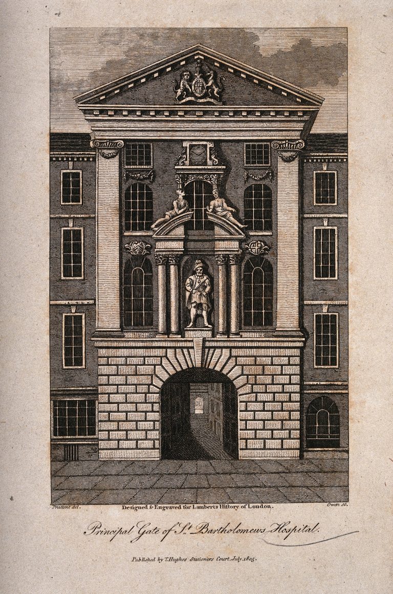 Henry VIII Gate illustration for Lamberts History of London 1805 – Wellcome Collection