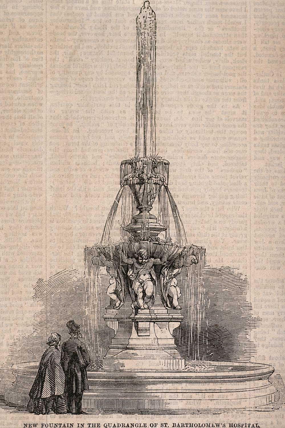 Fountain illustration from the Builder – Wellcome Collection